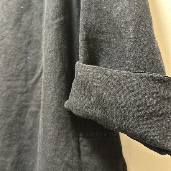 Roots Black Linen Tunic Dress - Picture 12 of 12